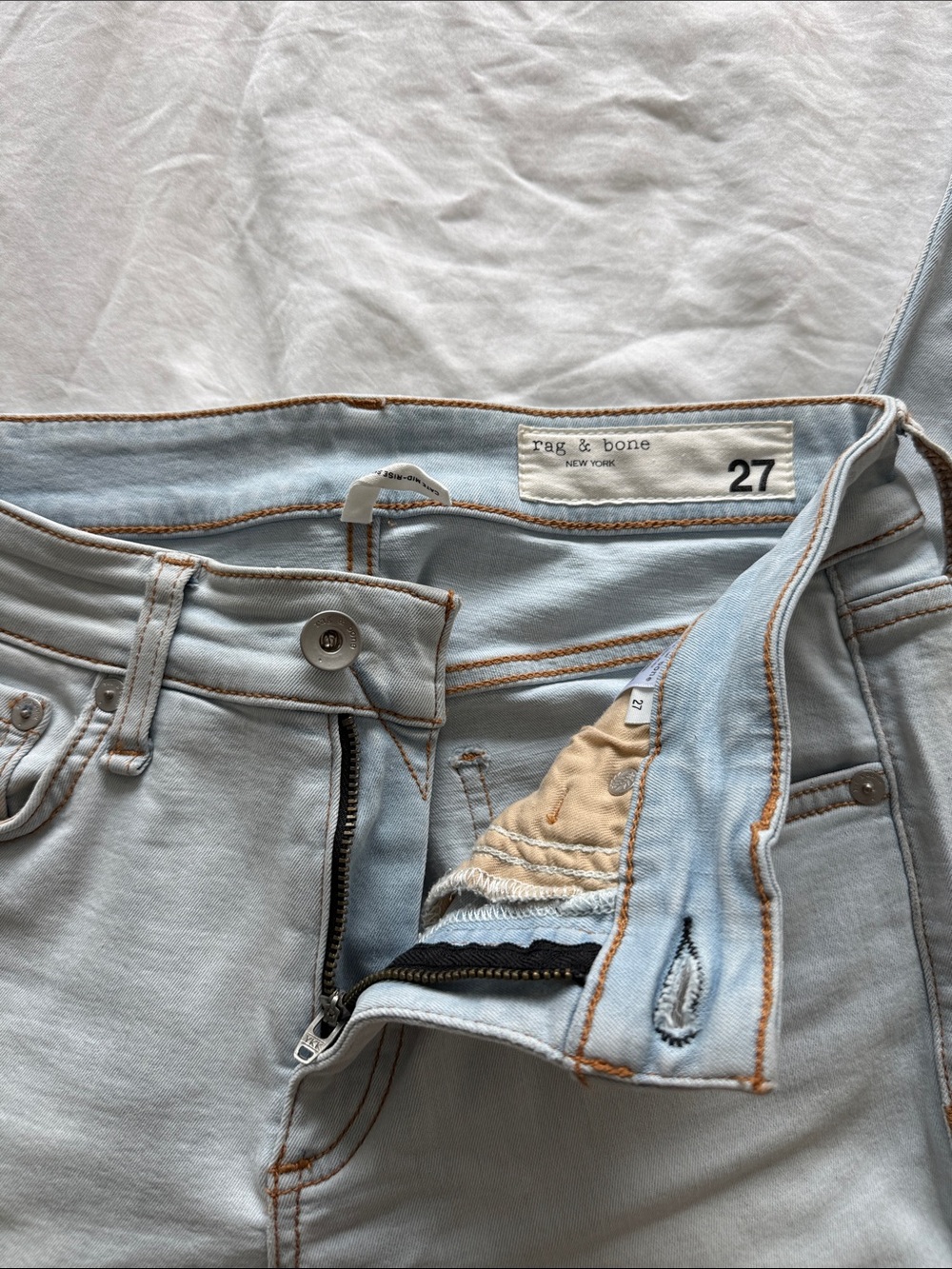 rag & bone Light Blue Slim Jeans